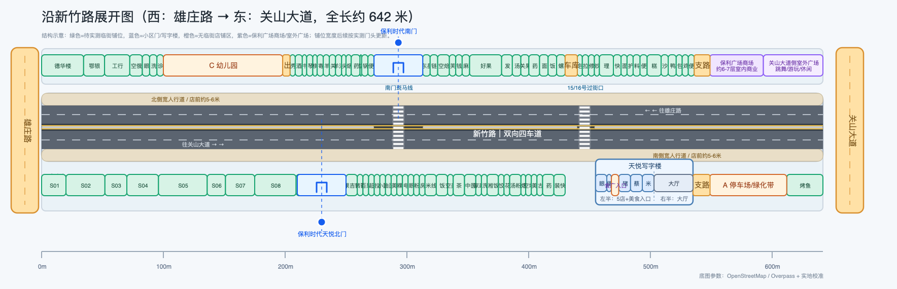 新竹路空间结构展开图
